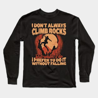 rockclimbing Long Sleeve T-Shirt